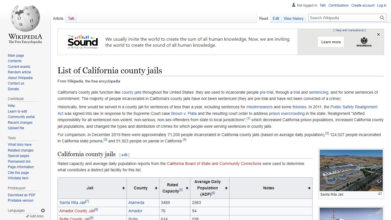 List of California county jails - Wikipedia